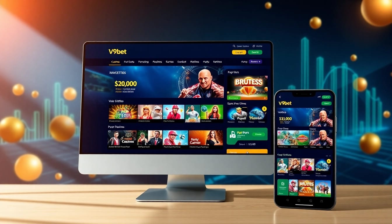 Captivating view of V9bet online betting platform interface, showcasing diverse gaming options at https://v9bet.ceo.
