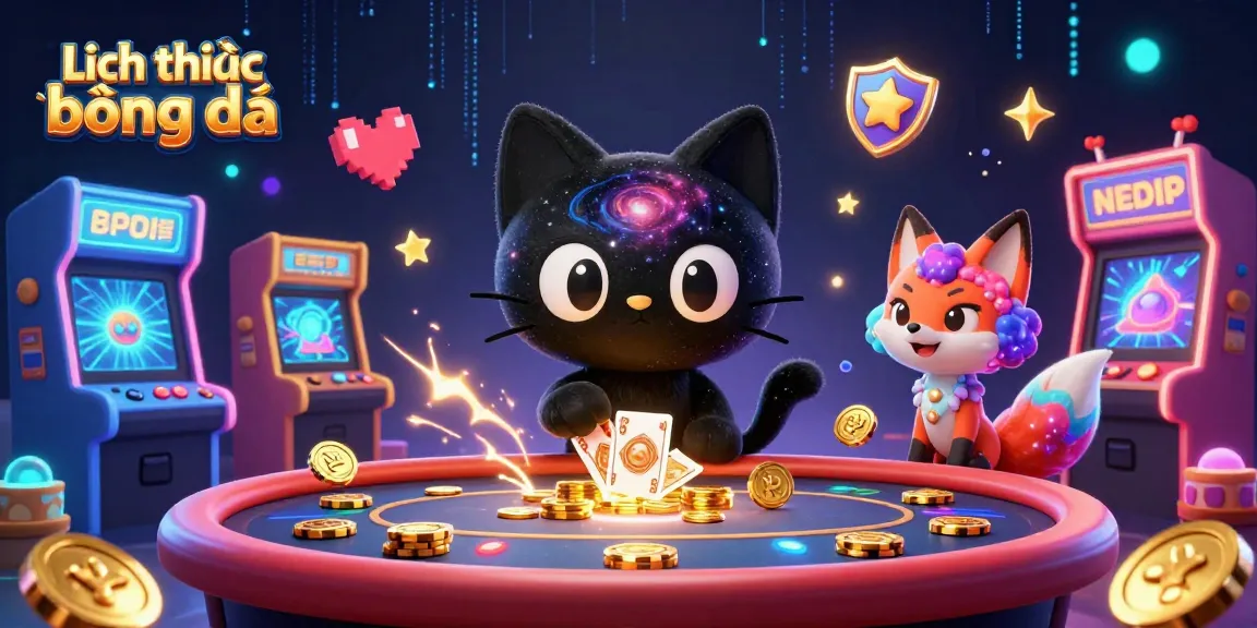 Experience Lịch thi đấu bóng đá with a cosmic casino adventure featuring vibrant game elements and characters.