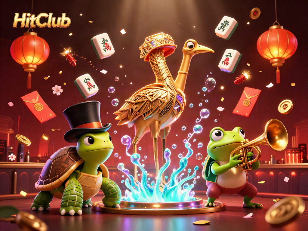 HitClub players enjoy vibrant 3D casino scenes filled with luck and rewards in immersive gameplay.