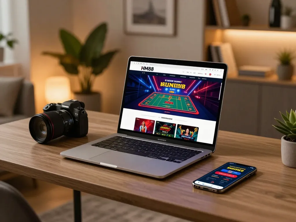 Engaging gaming setup showcasing trang chủ hm88 online casino interface, highlighting strategic gameplay.