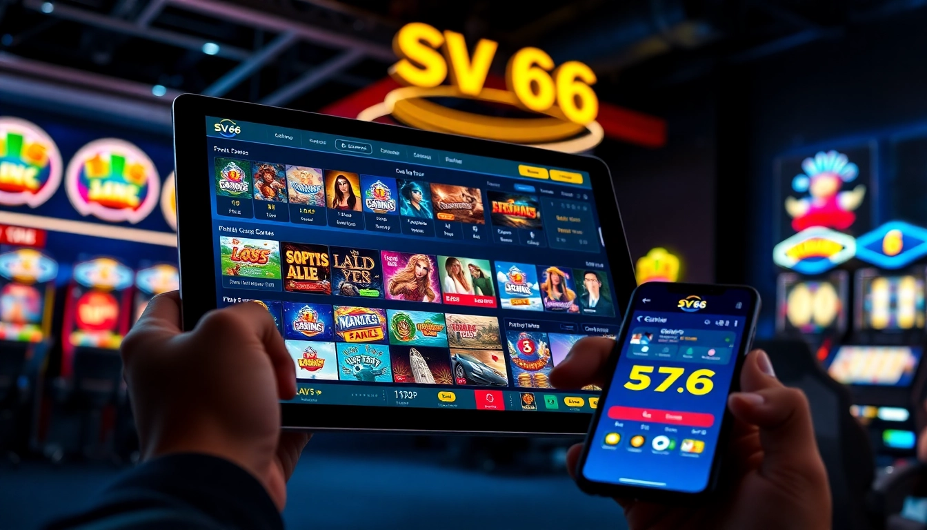 Experience the innovative SV 66 gaming platform showcasing interactive features and diverse game options.