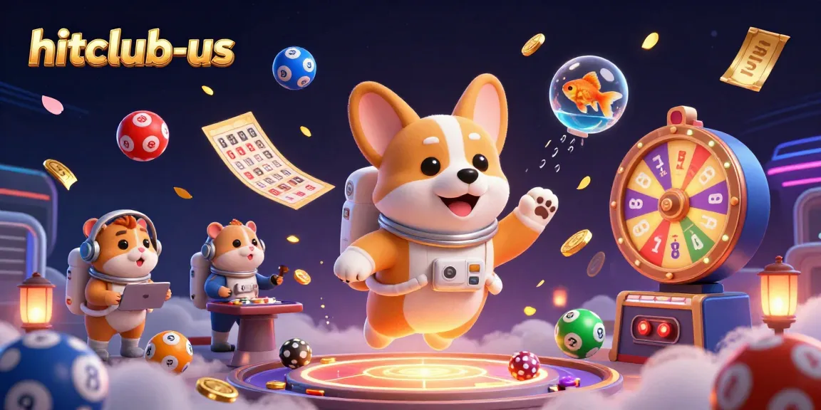 Experience exciting gambling action at hitclub-us with a vibrant cosmic casino scene and floating characters.