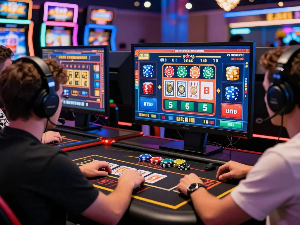Engaging online gaming atmosphere with rik vip showcasing vibrant virtual card games and players immersed in entertainment.