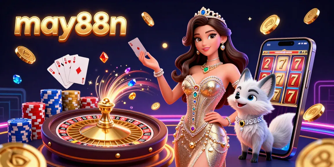 Experience thrilling gaming moments at may88n with captivating casino visuals and dynamic characters.