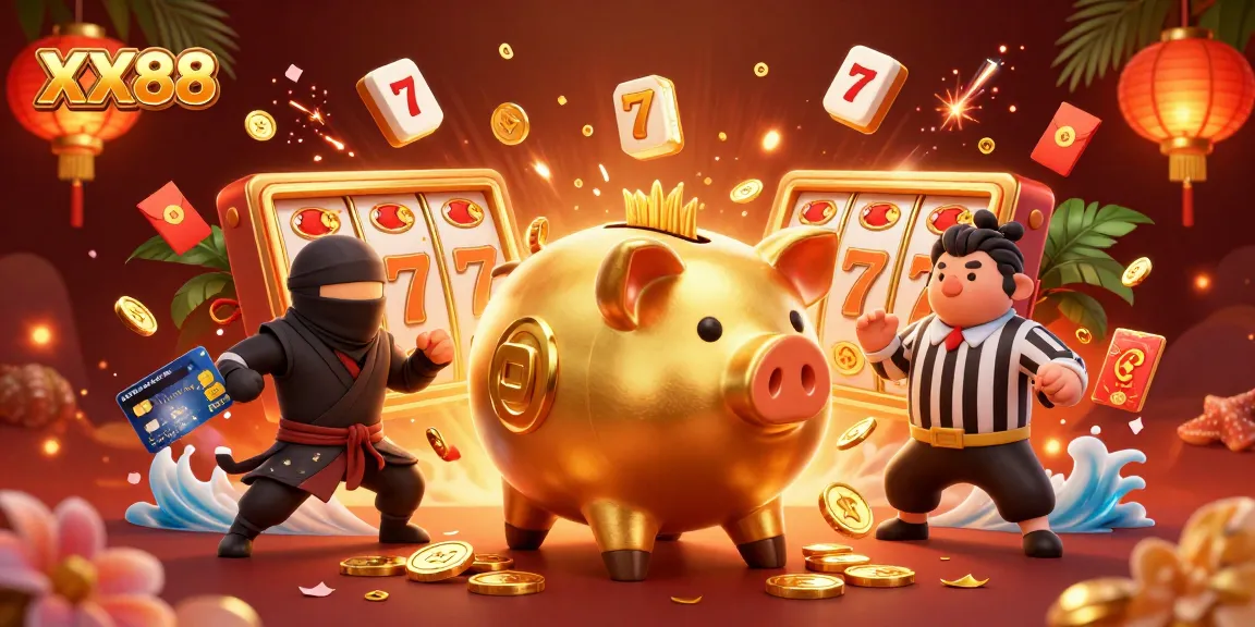 Witness the exciting action of XX88's gaming universe with dynamic characters and rich casino elements.