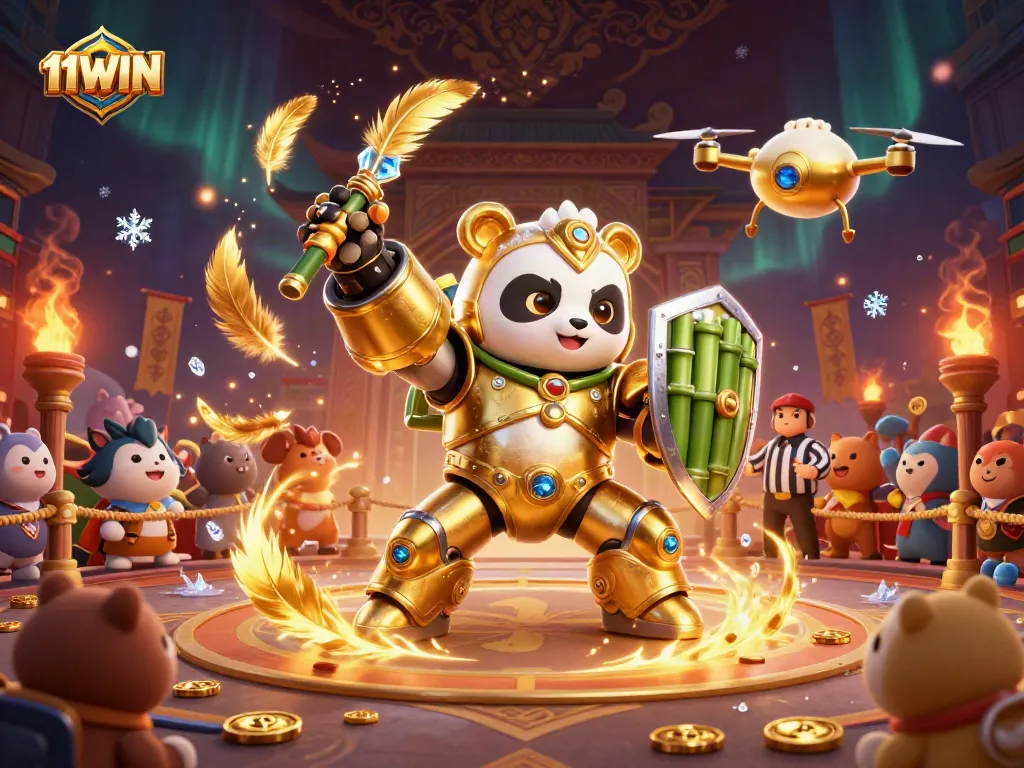 Experience thrilling action in 11WIN's vibrant casino arena with engaging gameplay elements.