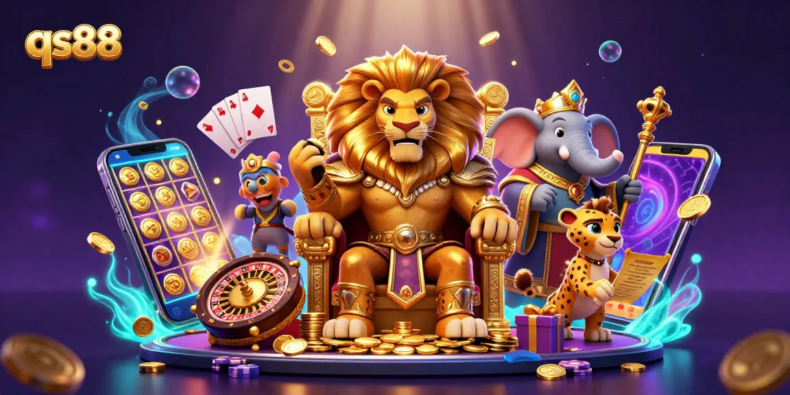 Experience thrilling gameplay with qs88's exciting casino elements in an action-packed scene.