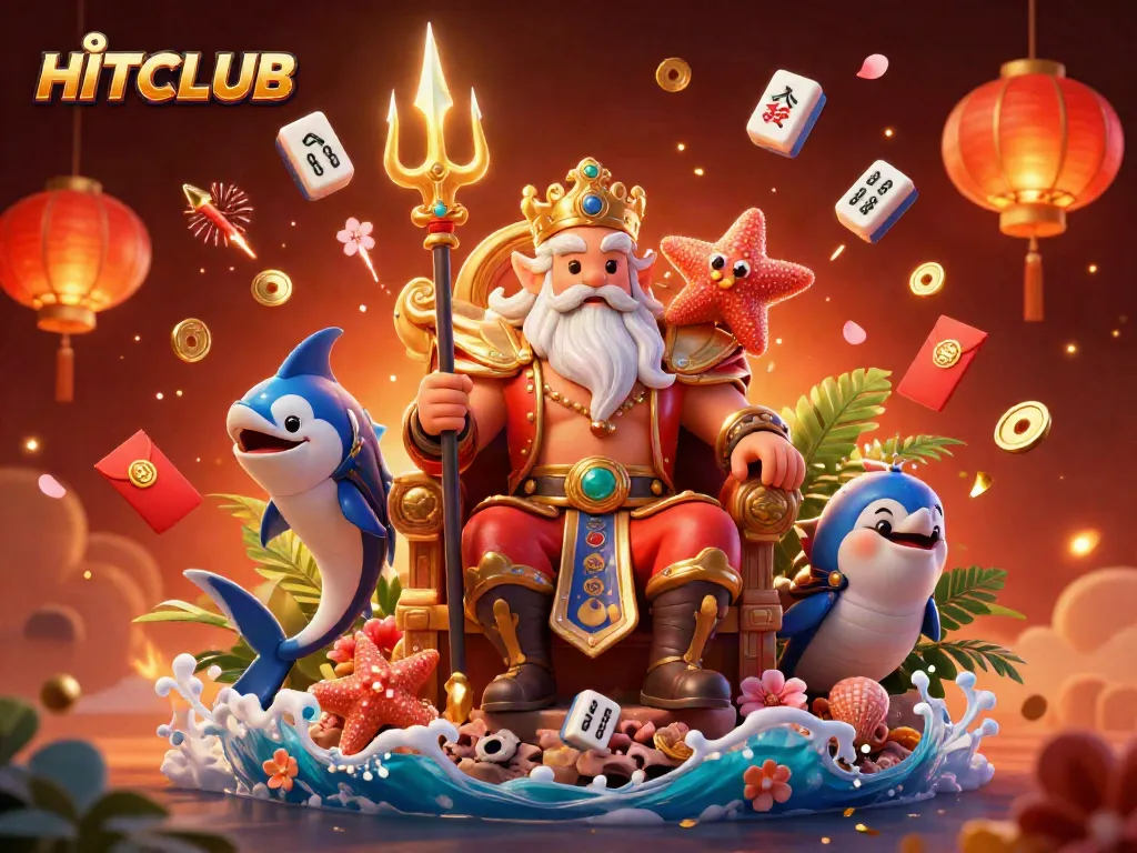 Engage with HITCLUB's vibrant gaming world featuring a dynamic underwater scene.