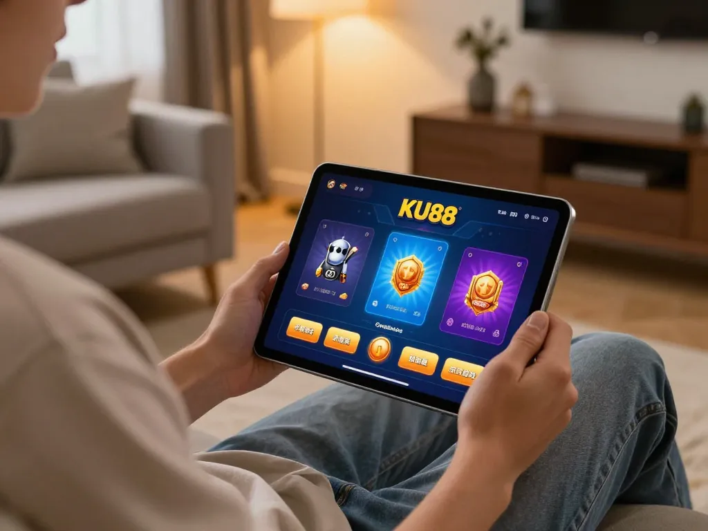 TẢI KU88 to play thrilling casino games from home with a modern gaming setup.